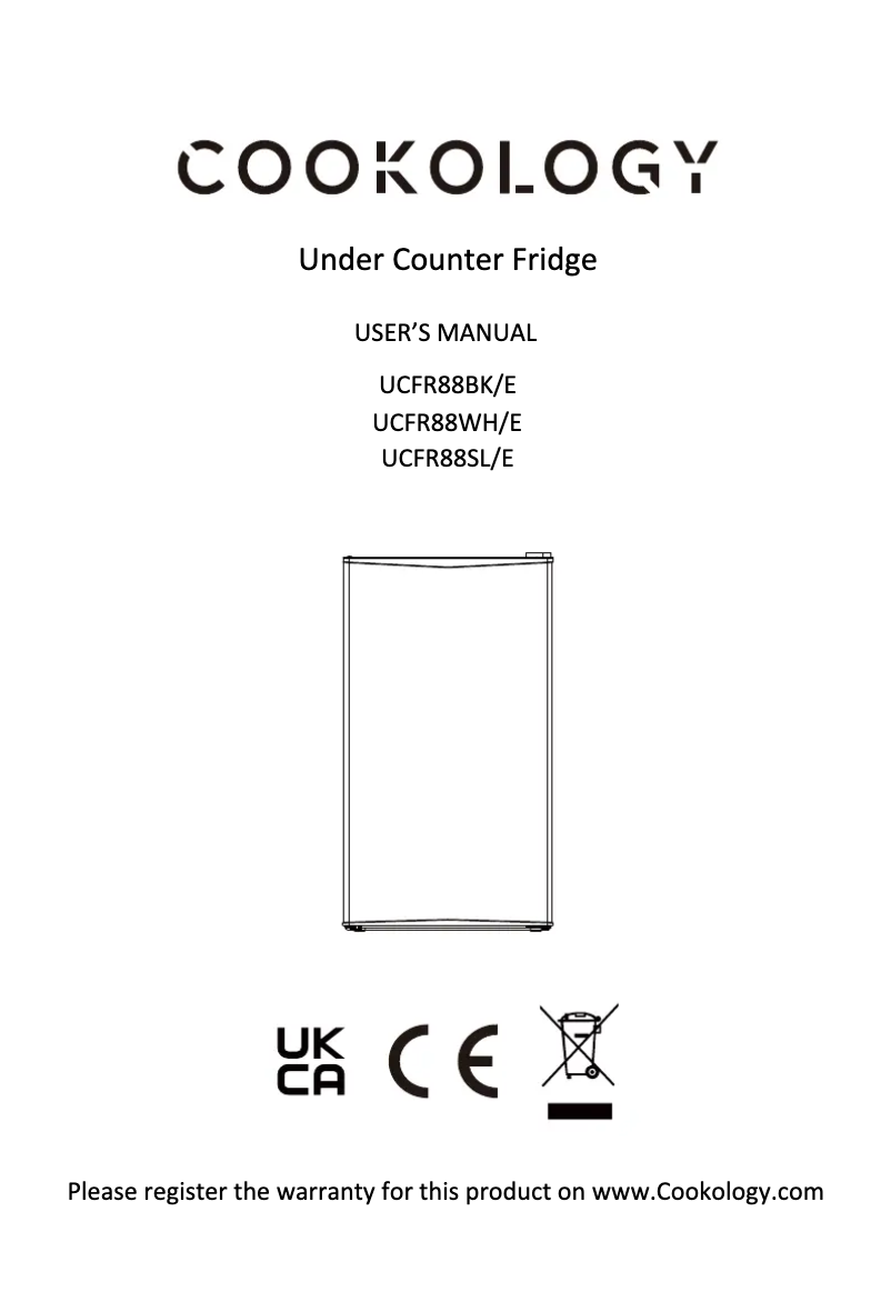 Imagen de la primera página del manual del dispositivo UCFR88BK