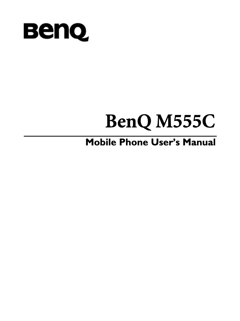 Imagen de la primera página del manual del dispositivo M555C
