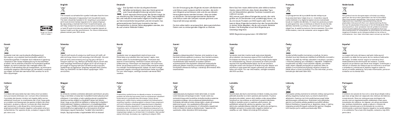 Imagen de la primera página del manual del dispositivo HADDEBO 905.088.29