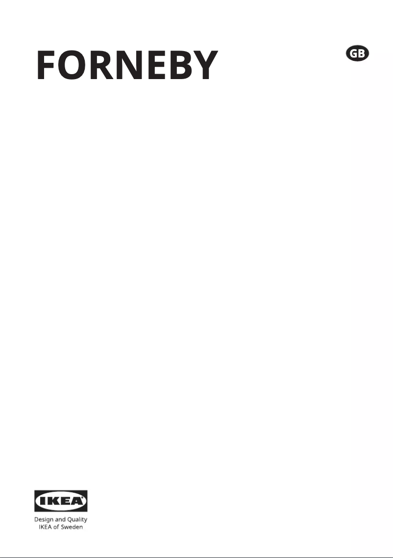 Imagen de la primera página del manual del dispositivo FORNEBY