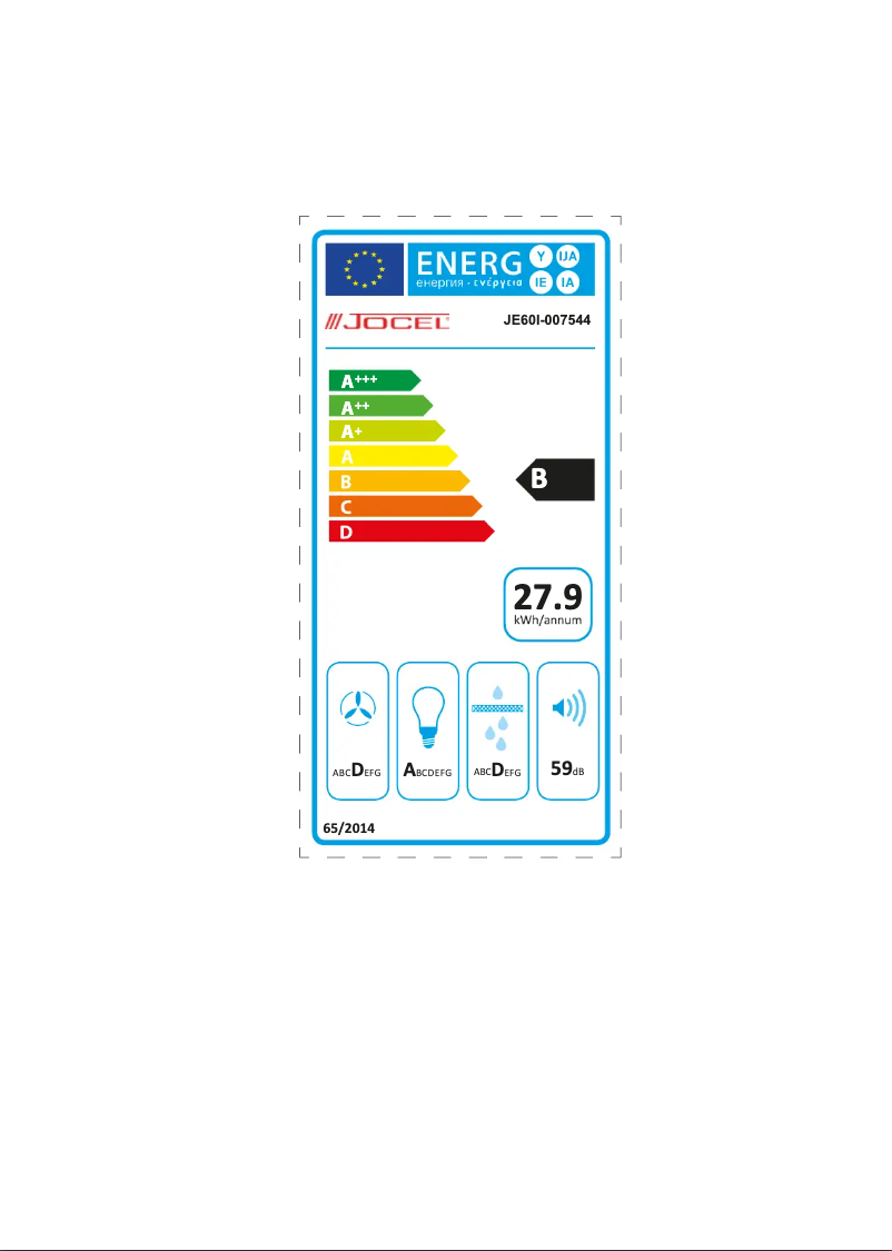 Página nº 1 - Etiqueta energética Jocel JE60I-007544