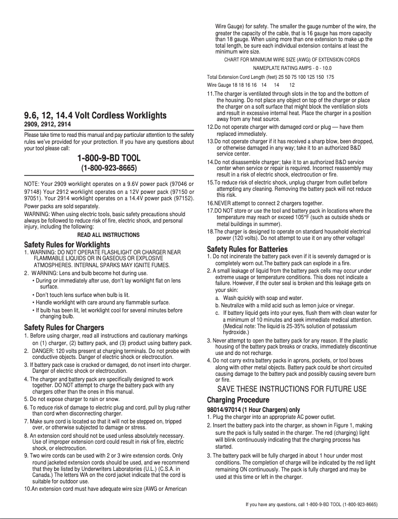 Imagen de la primera página del manual del dispositivo 2909