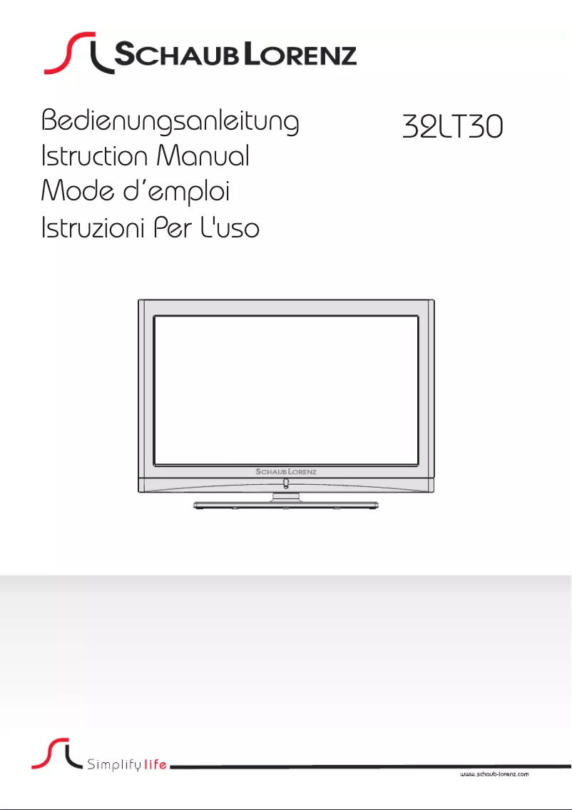 Imagen de la primera página del manual del dispositivo 32LT30