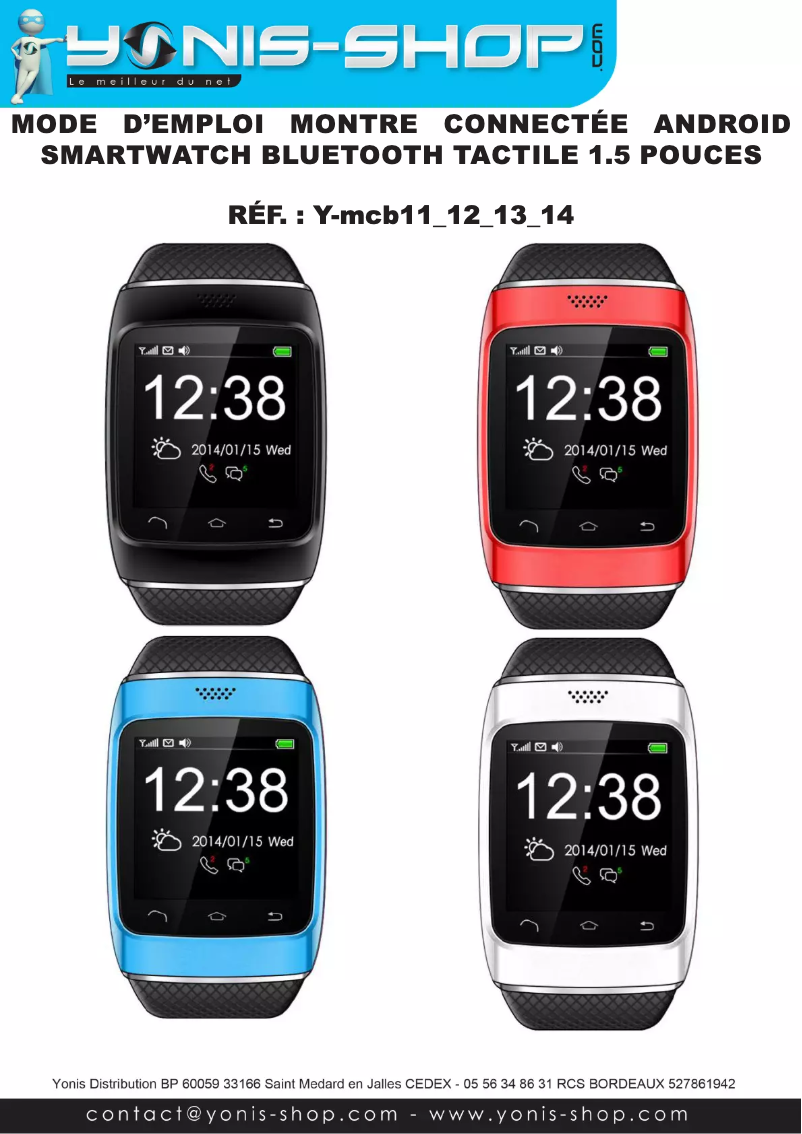 Imagen de la primera página del manual del dispositivo Y-MCB14