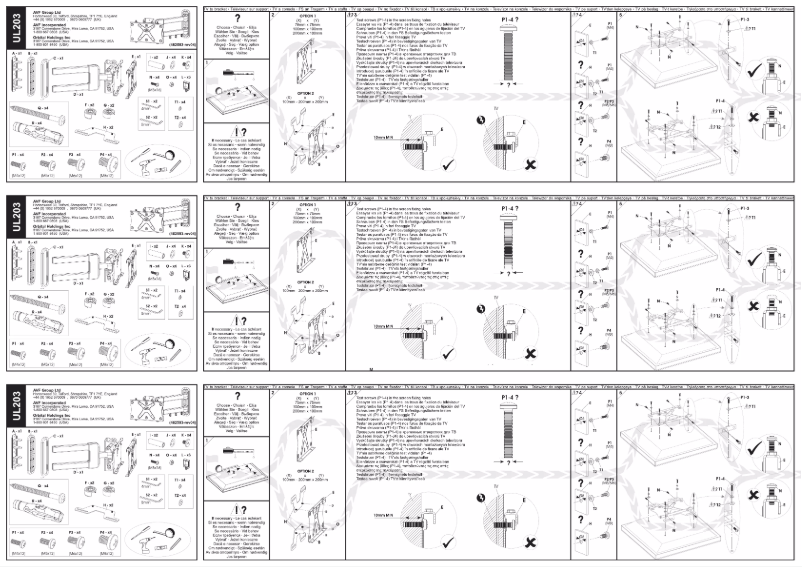 Página 1 del manual Manual de usuario AVF UL203PB