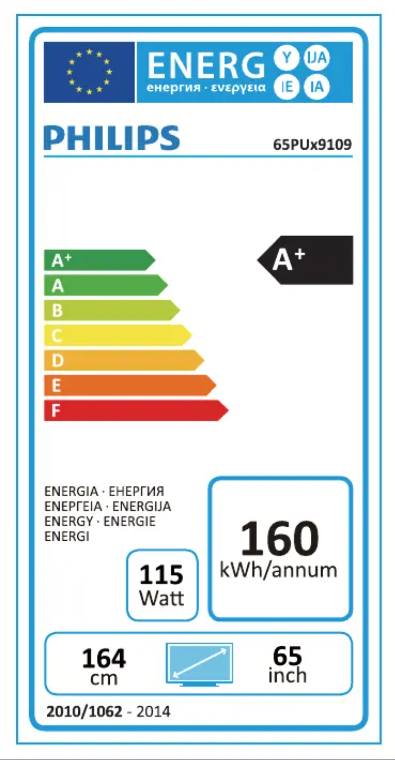 Imagen de la primera página del manual del dispositivo 65PUS9109