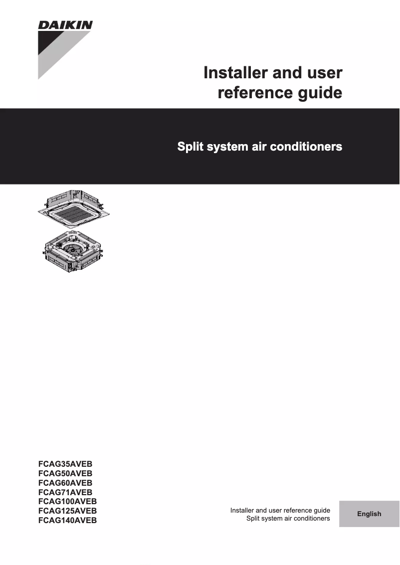 Imagen de la primera página del manual del dispositivo FCAG125AVEB