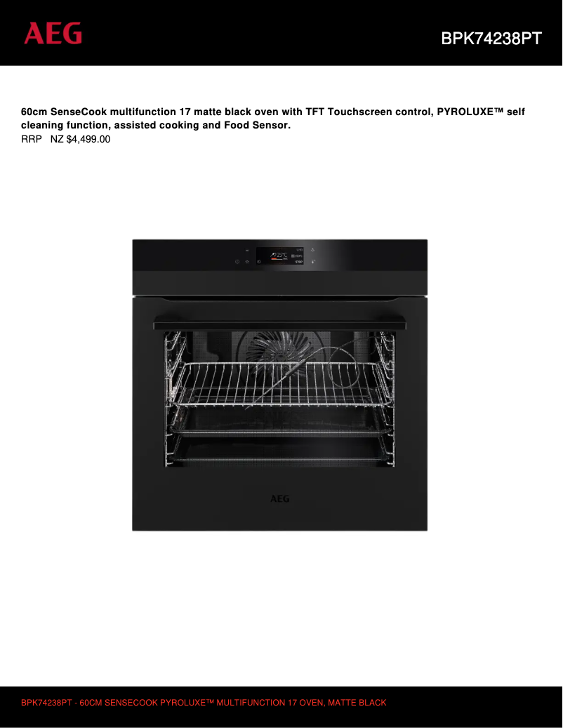 Página nº 1 - Ficha técnica AEG BPK74238PT