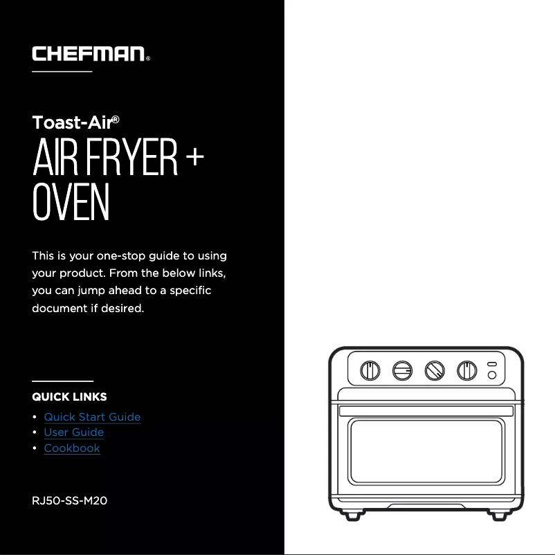 Imagen de la primera página del manual del dispositivo Toast-Air RJ50-SS-M20