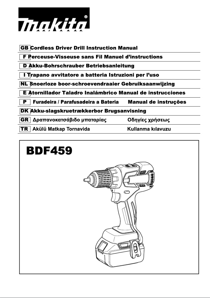 Página 1 del manual Manual de usuario Makita BDF459