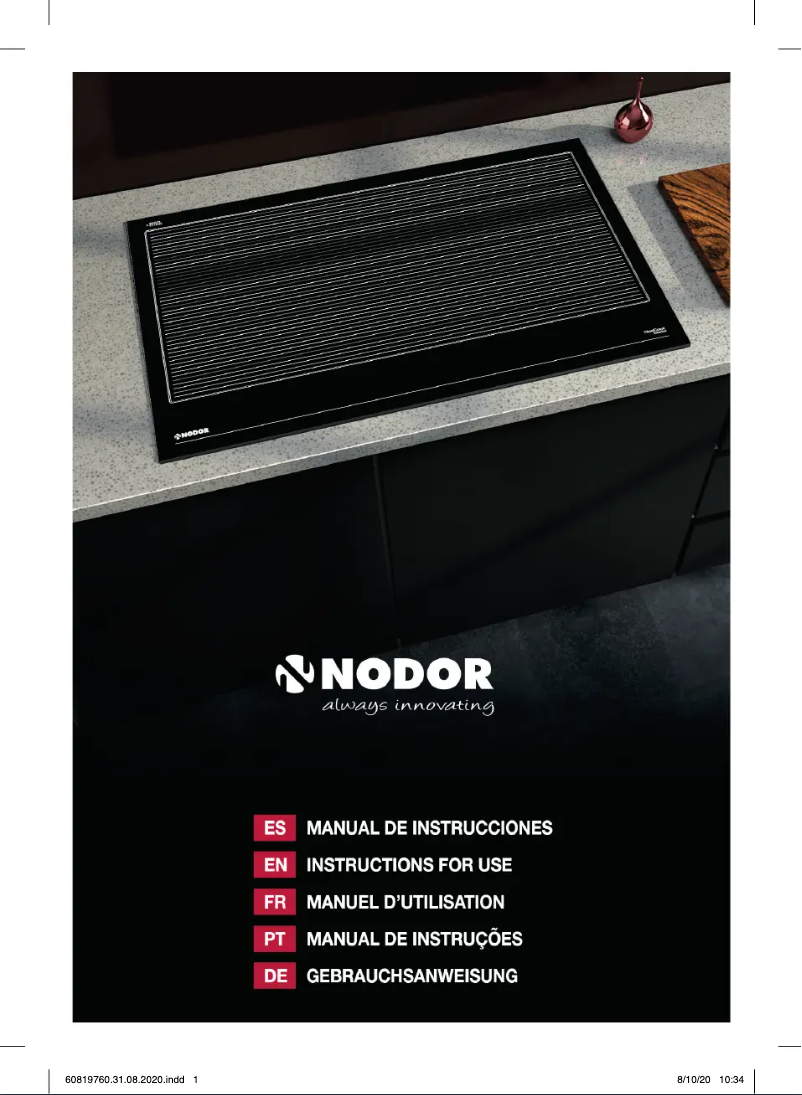 Imagen de la primera página del manual del dispositivo NorCook IH N6404 BK