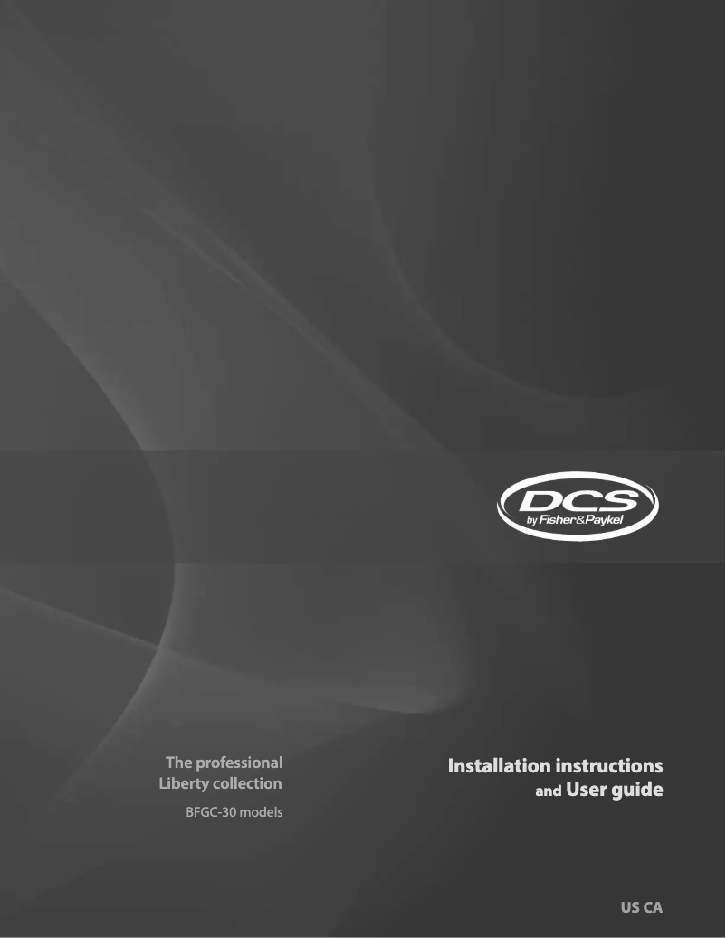 Página 1 del manual Manual de usuario DCS BFGC30GL