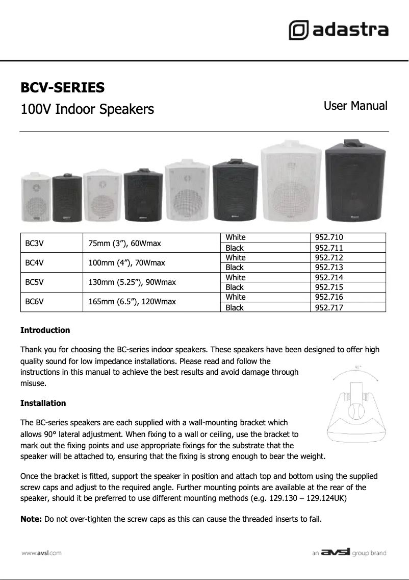 Imagen de la primera página del manual del dispositivo BC6V