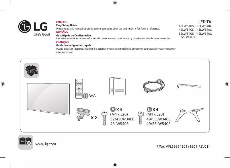 Página nº 1 - Manual de usuario LG 32LW340C