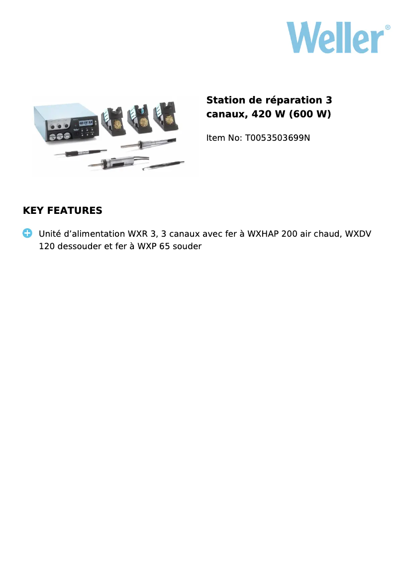Imagen de la primera página del manual del dispositivo WXR 3032