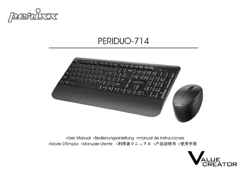 Página 1 del manual Manual de usuario Perixx Periduo-714