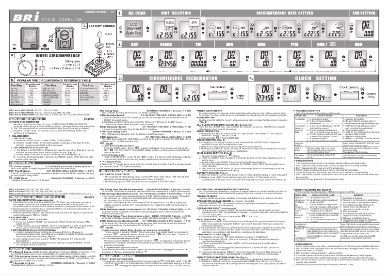 Imagen de la primera página del manual del dispositivo BRI-1