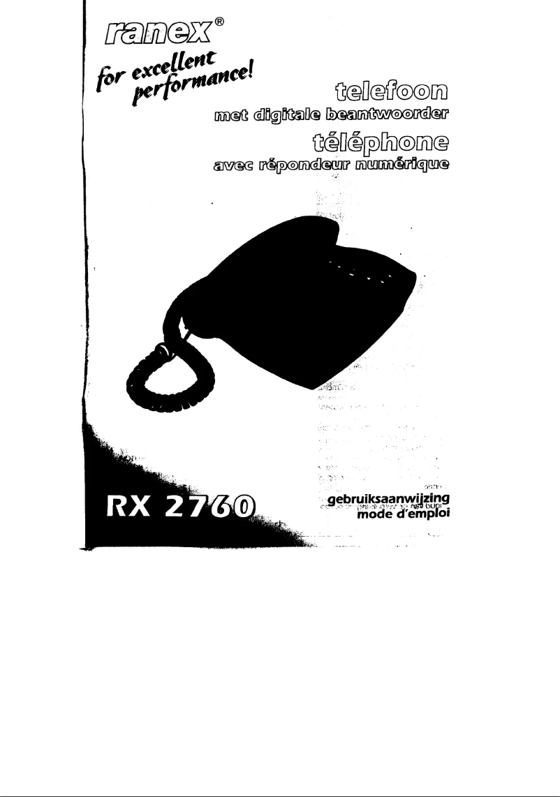 Página 1 del manual Manual de usuario Ranex RX 2760