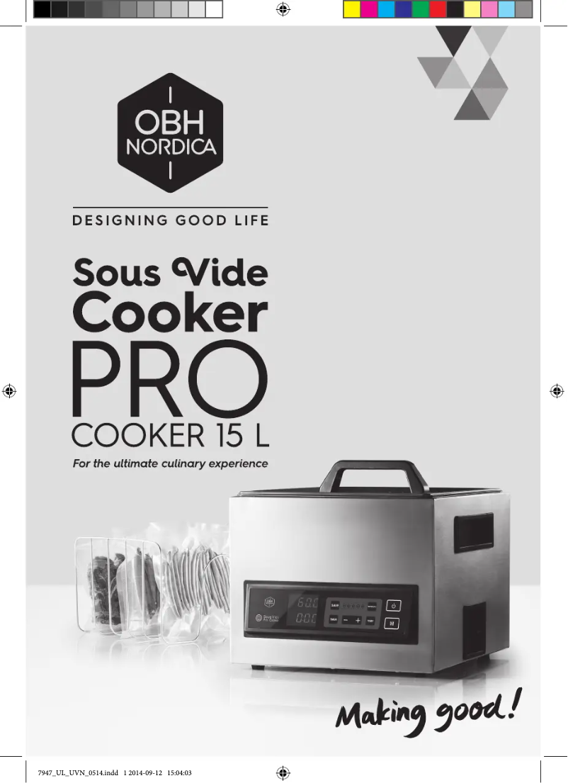 Página nº 1 - Manual de usuario OBH Nordica Pro 15l 7947