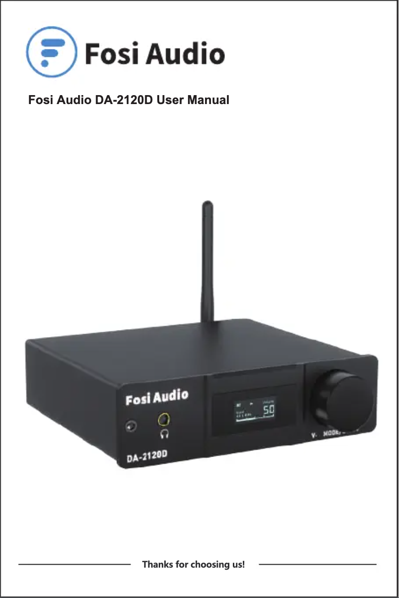 Imagen de la primera página del manual del dispositivo DA-2120D