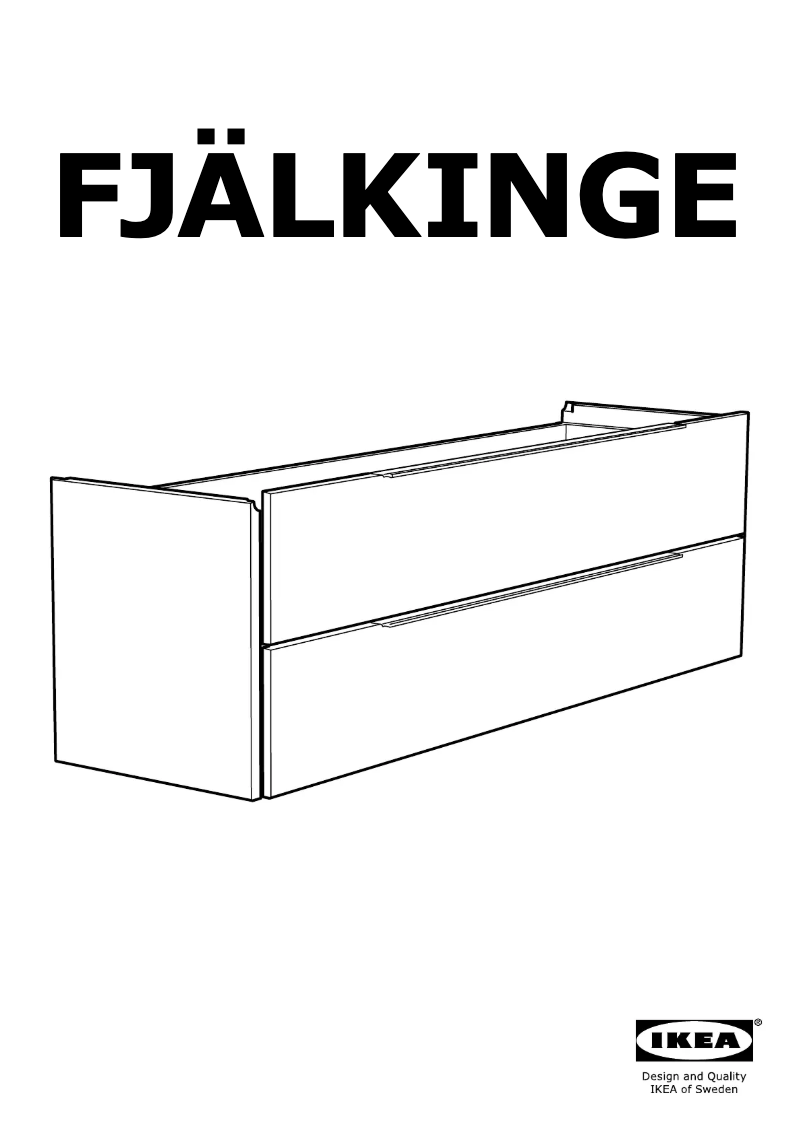 Imagen de la primera página del manual del dispositivo FJÄLKINGE 102.216.85