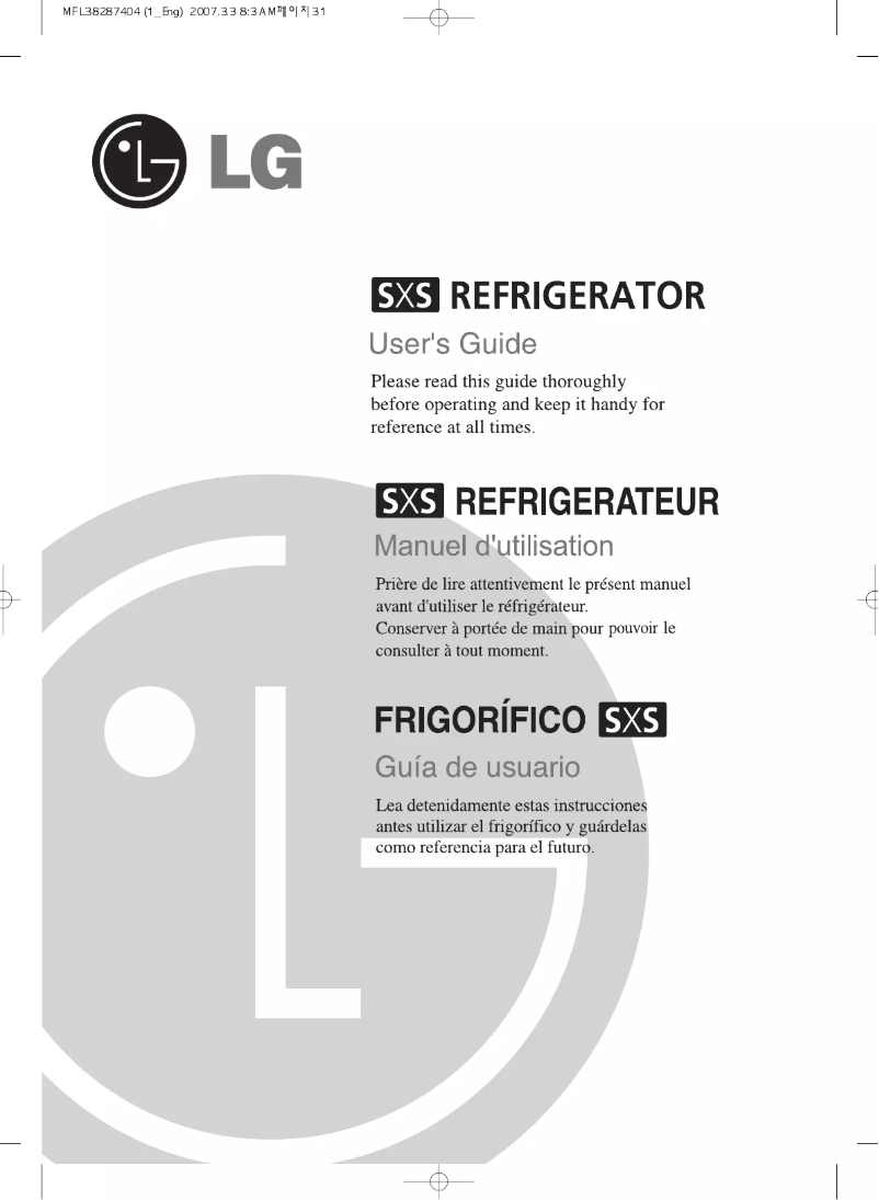 Página nº 1 - Manual de usuario LG GWP2261YQA