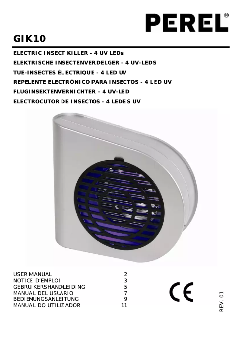 Imagen de la primera página del manual del dispositivo GIK10