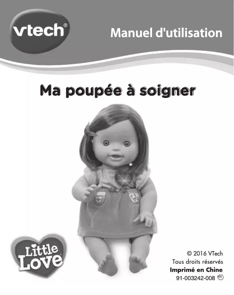 Página 1 del manual Manual de usuario Vtech Ma poupée à soigner