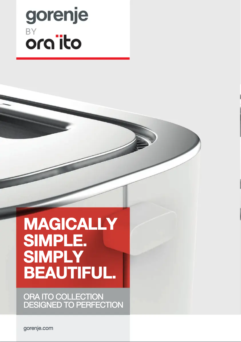 Página 1 del manual Folleto Gorenje B800ORAB