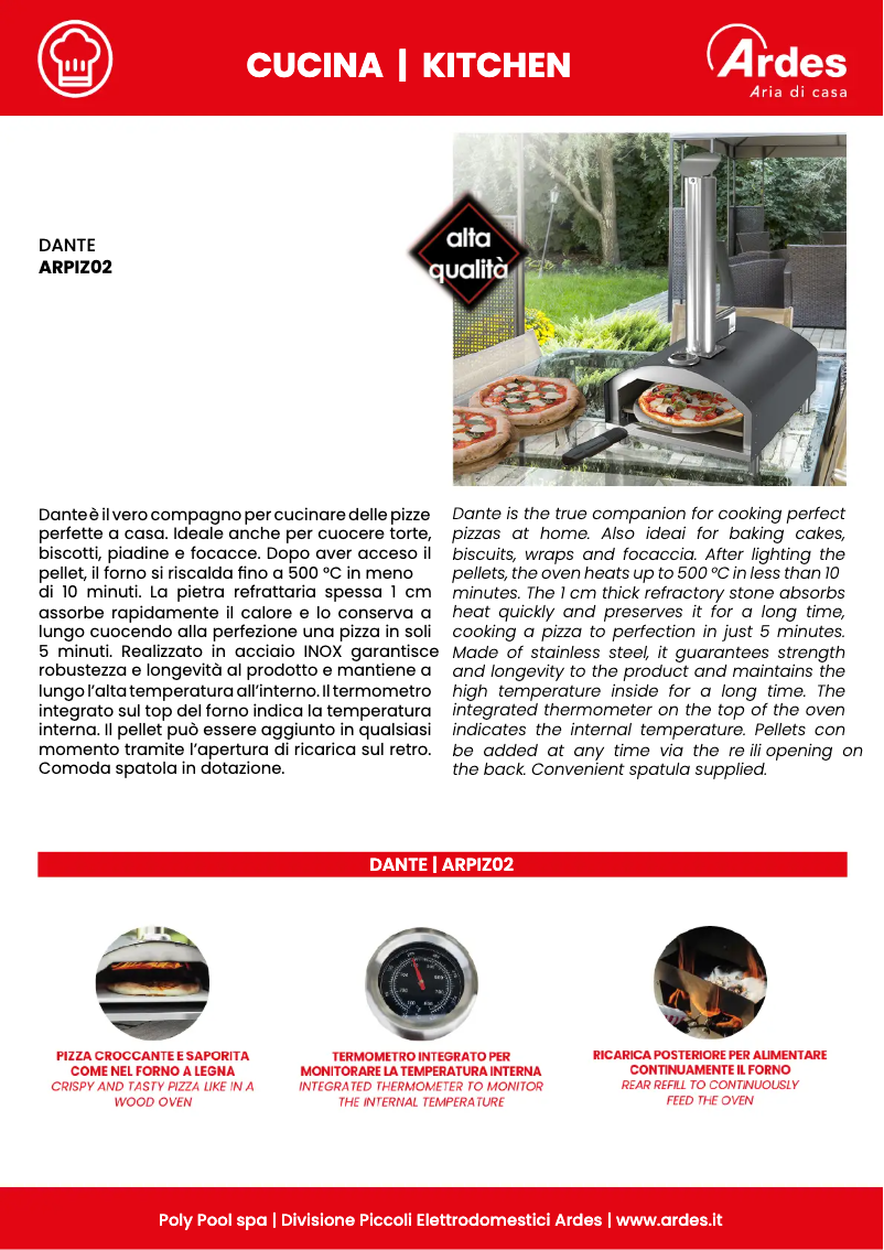 Imagen de la primera página del manual del dispositivo ARPIZ02