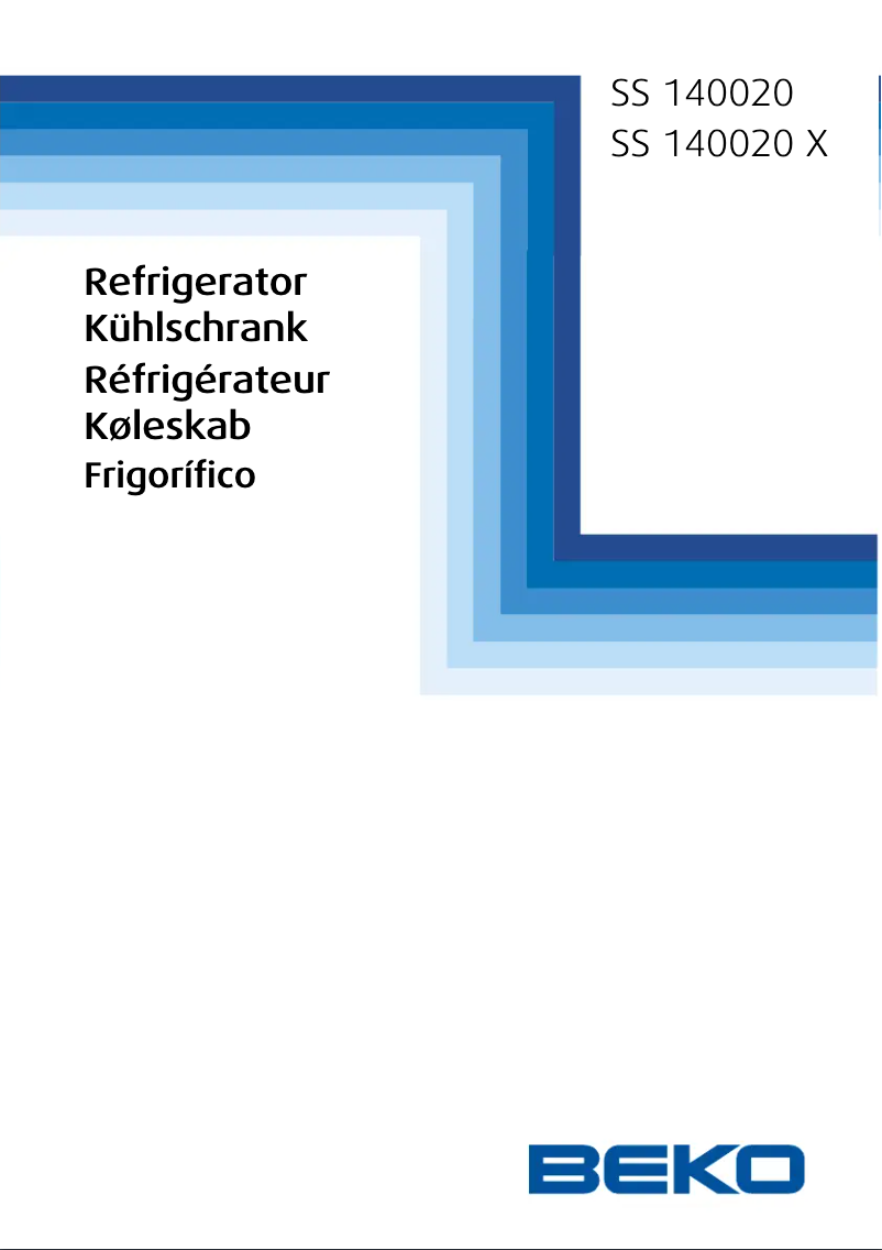 Página 1 del manual Manual de usuario Beko SS140020