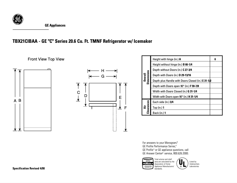 Imagen de la primera página del manual del dispositivo TBX21CIBAA