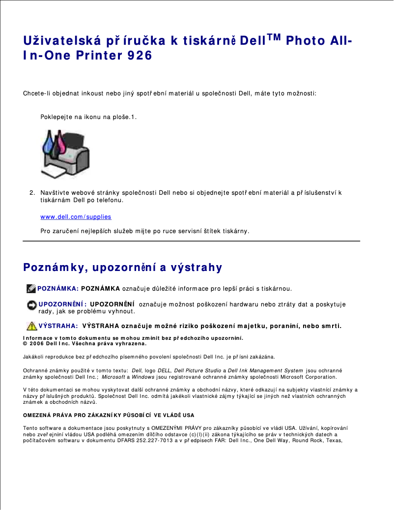 Imagen de la primera página del manual del dispositivo 926