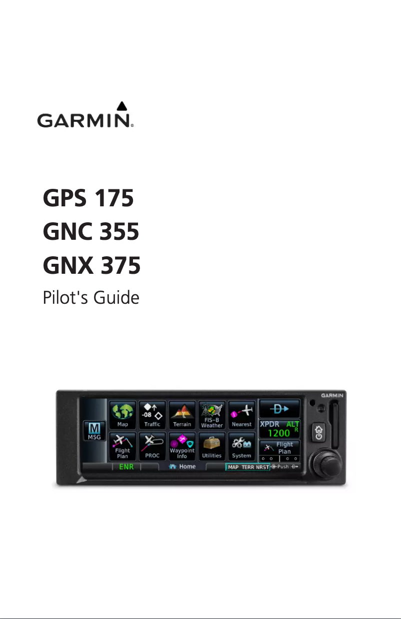 Página nº 1 - Manual de usuario Garmin GNX 375