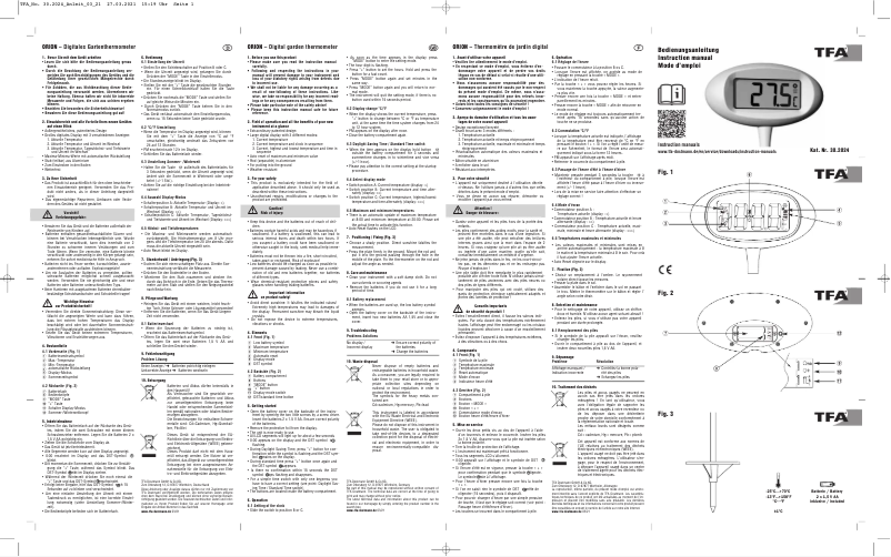 Página nº 1 - Manual de usuario TFA Orion 30.2024.06