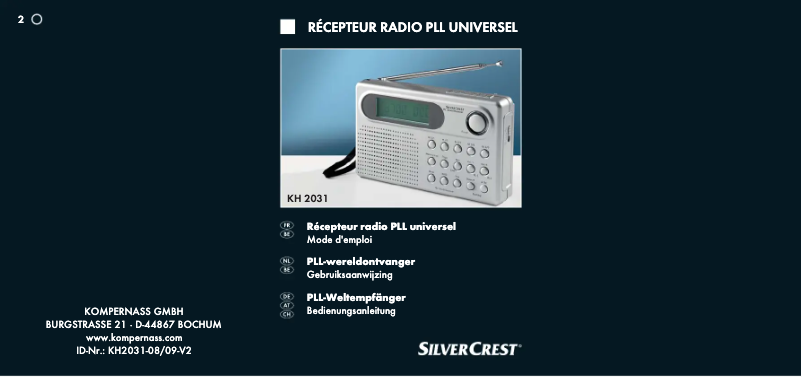 Imagen de la primera página del manual del dispositivo KH 2021