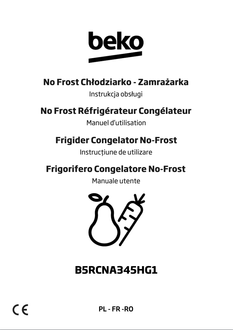 Página 1 del manual Manual de usuario Beko B5RCNA345HG1