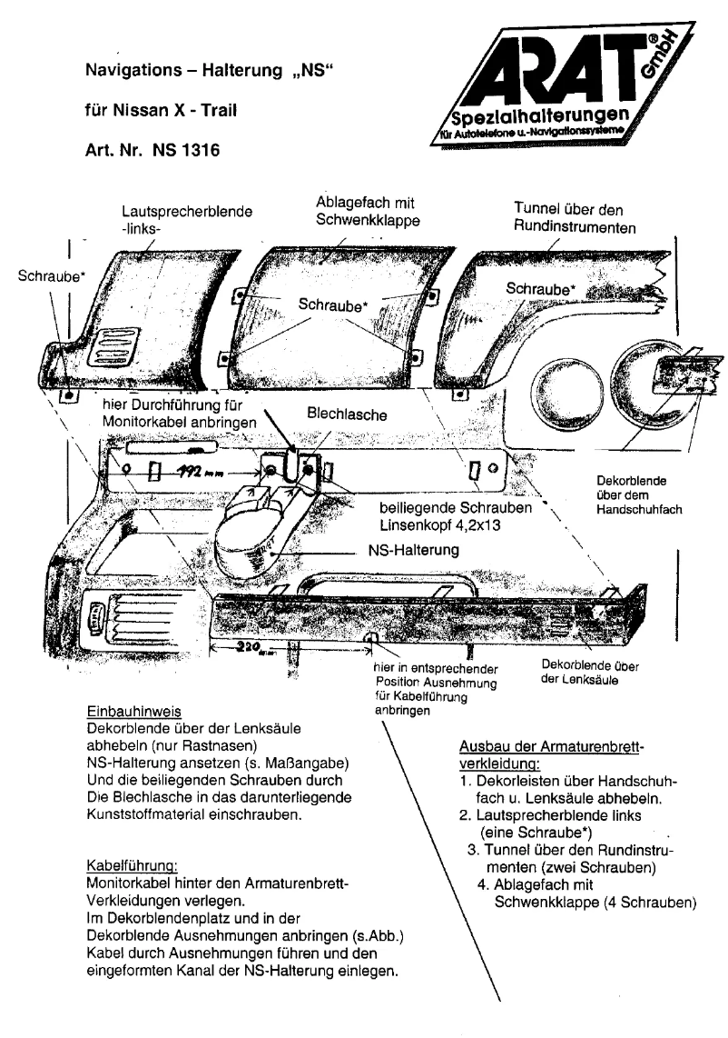 Página 1 del manual Manual de usuario Arat NS1316