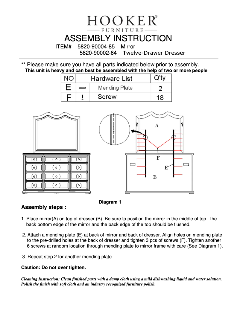 Página 1 del manual Manual de usuario Hooker 5820-90004-85