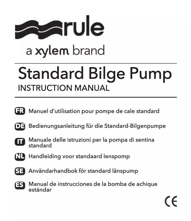 Página 1 del manual Manual de usuario Rule Standard Bilge Pump
