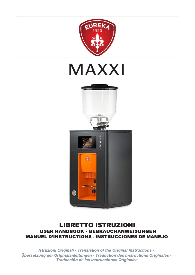 Página 1 del manual Manual de usuario Eureka Maxxi