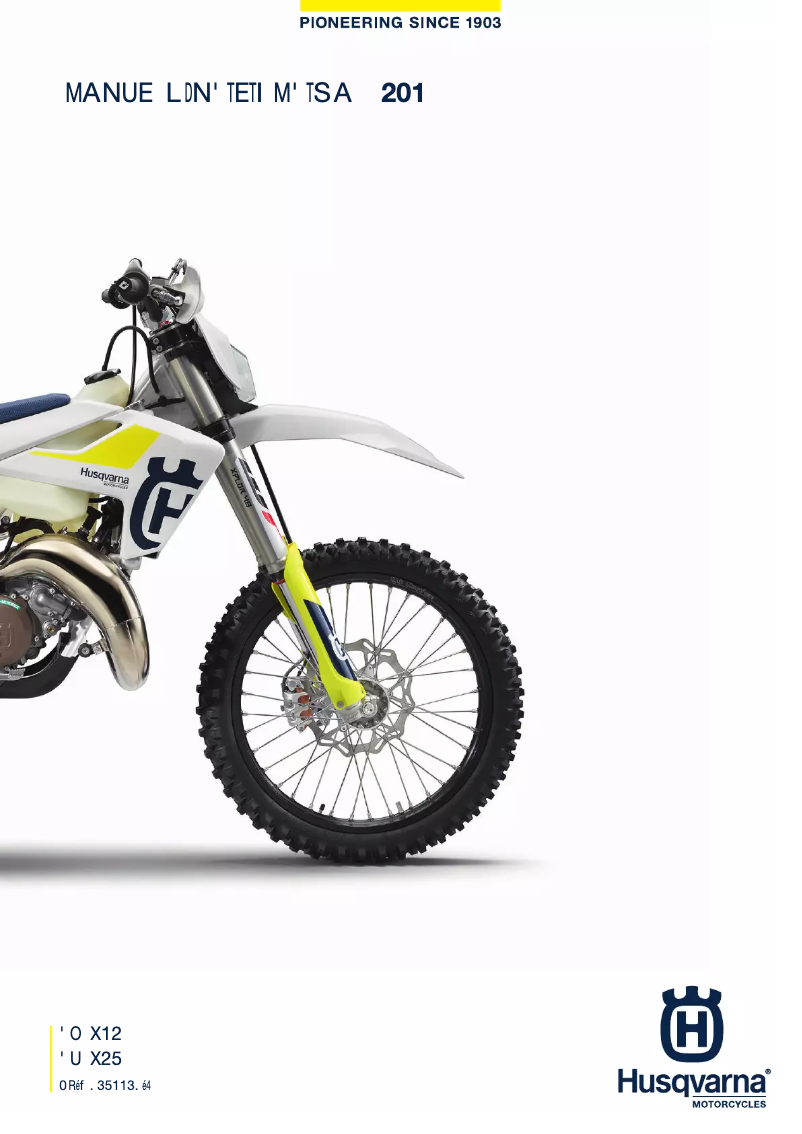 Página nº 1 - Manual de usuario Husqvarna TE 150 (2019)