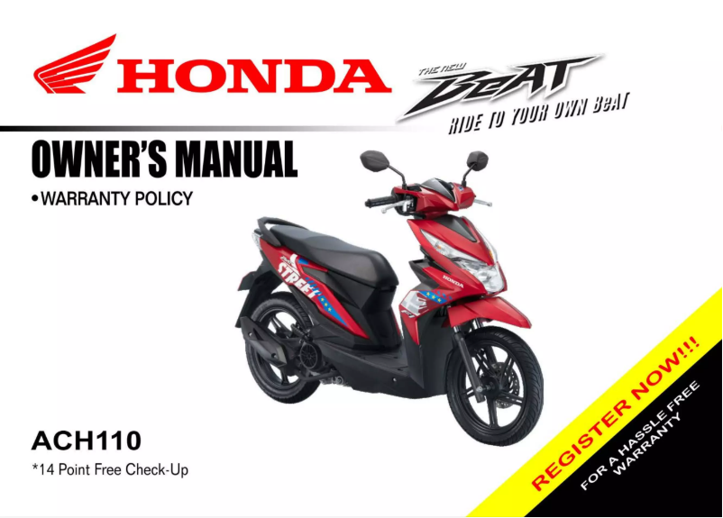 Imagen de la primera página del manual del dispositivo Beat ACH110 (2021)