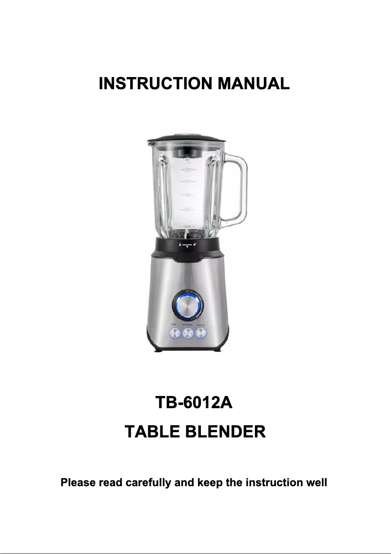 Página 1 del manual Manual de usuario Comelec BL 7147