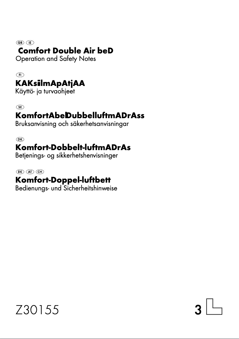 Imagen de la primera página del manual del dispositivo Z30155