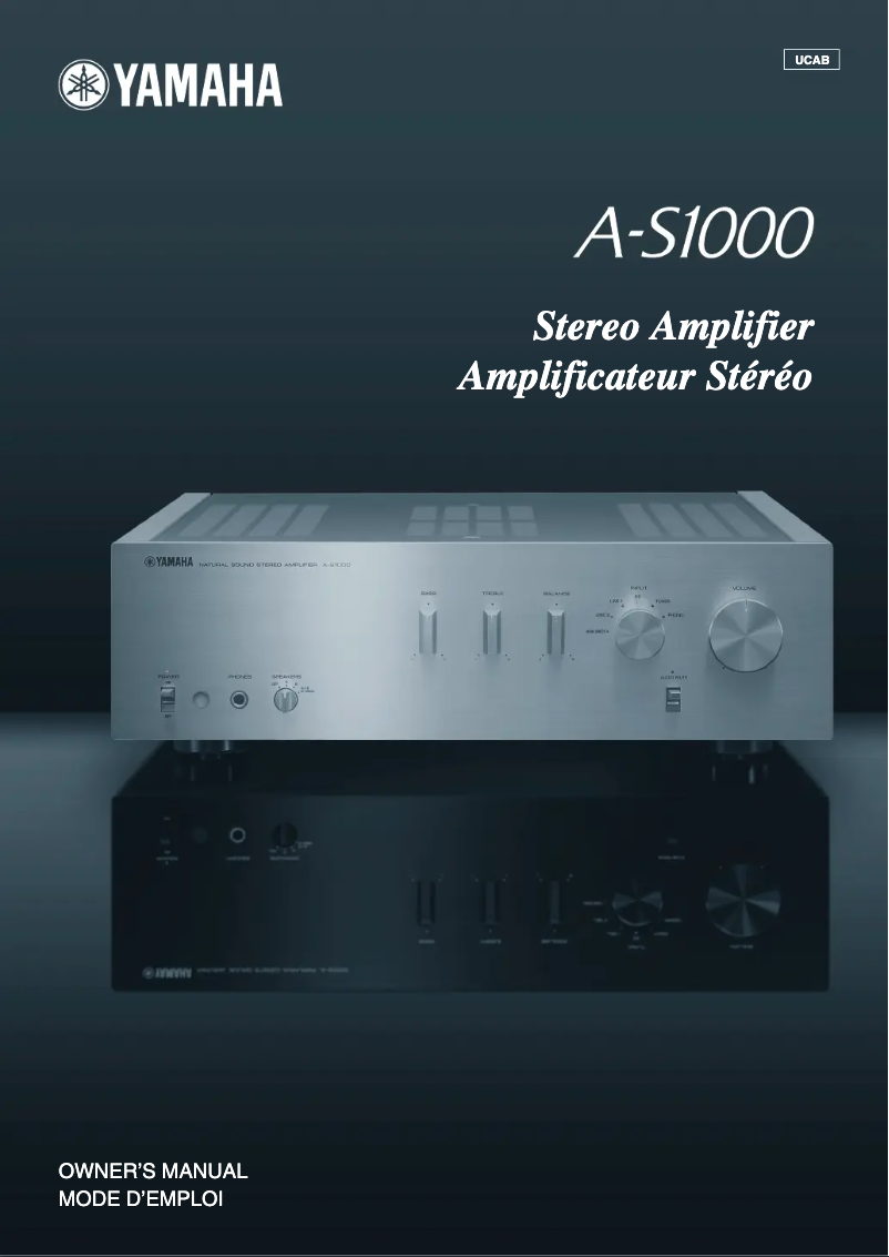 Página nº 1 - Manual de usuario Yamaha A-S1000