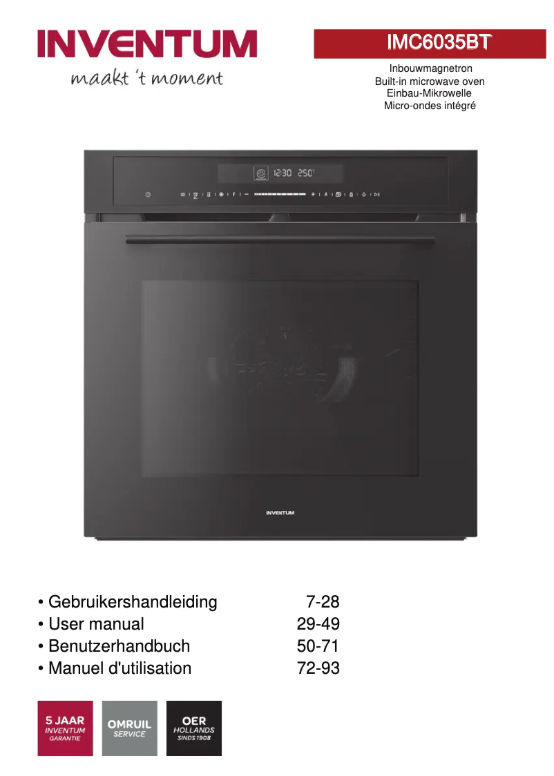 Página 1 del manual Manual de usuario Inventum IMC6035BT