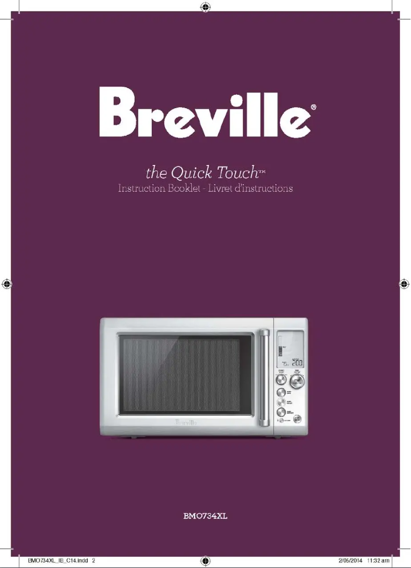 Página 1 del manual Manual de usuario Breville the Quick Touch BMO734