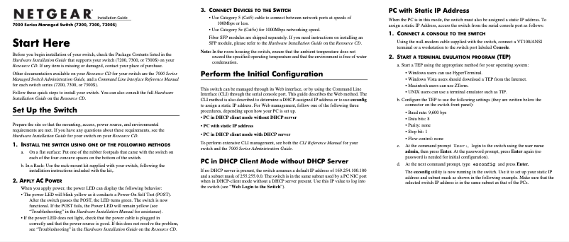 Imagen de la primera página del manual del dispositivo GSM7312