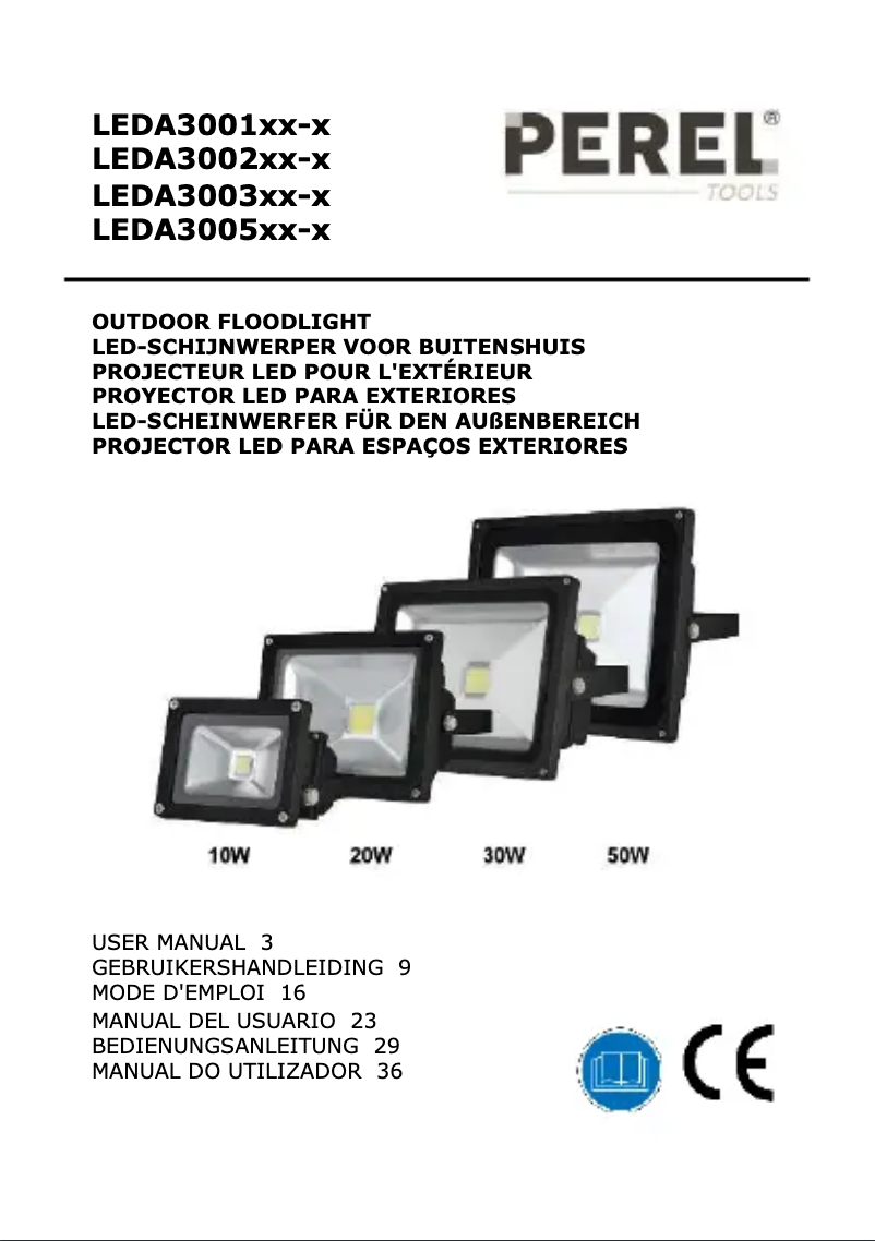 Imagen de la primera página del manual del dispositivo LEDA3003CW-G